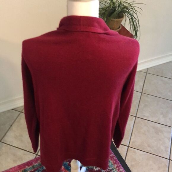NWOT J Jill maroon cardigan zipper sides L - Picture 4 of 16